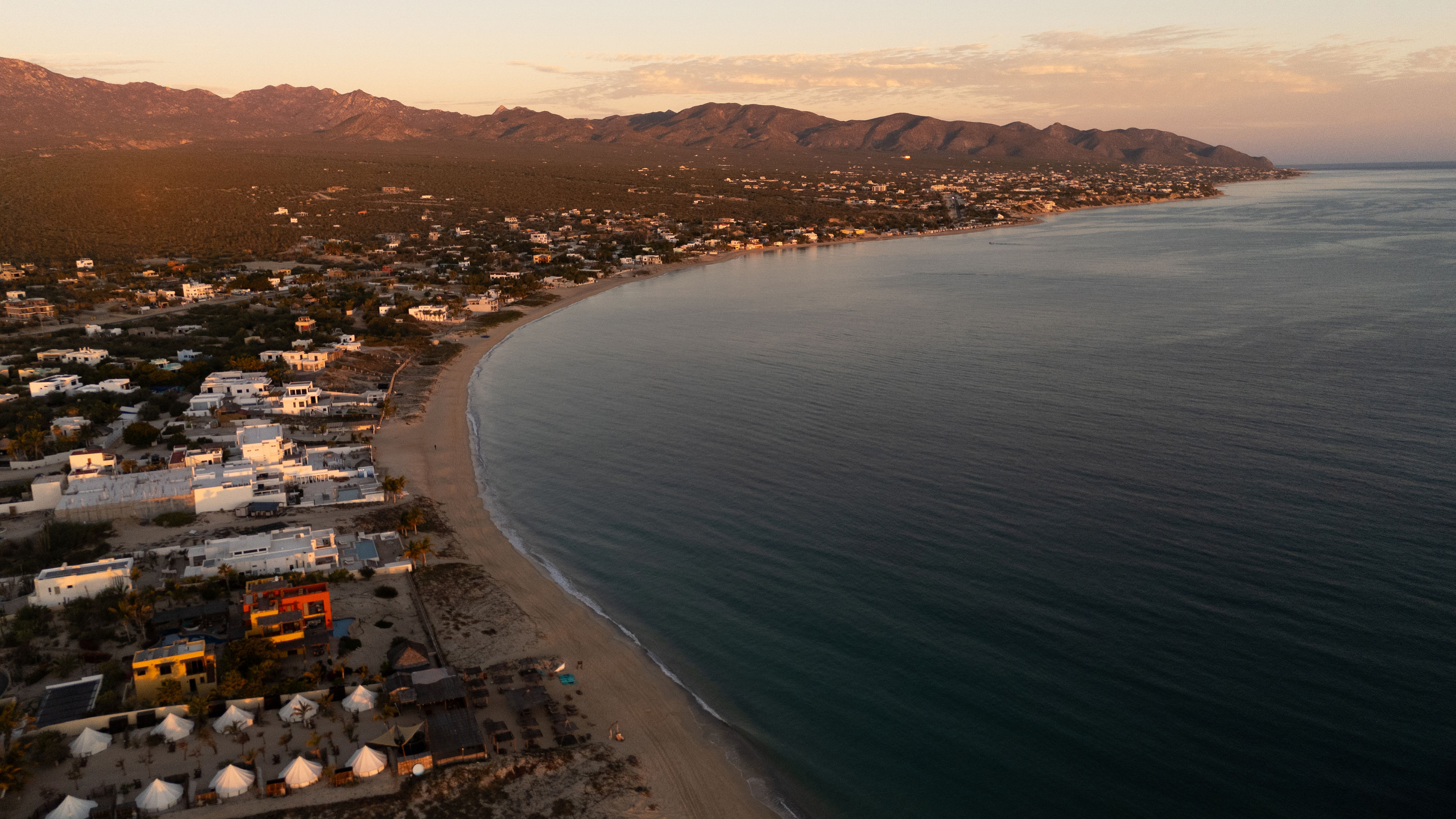 Panoramic view of La Ventana between the Sea of Cortez and the desert