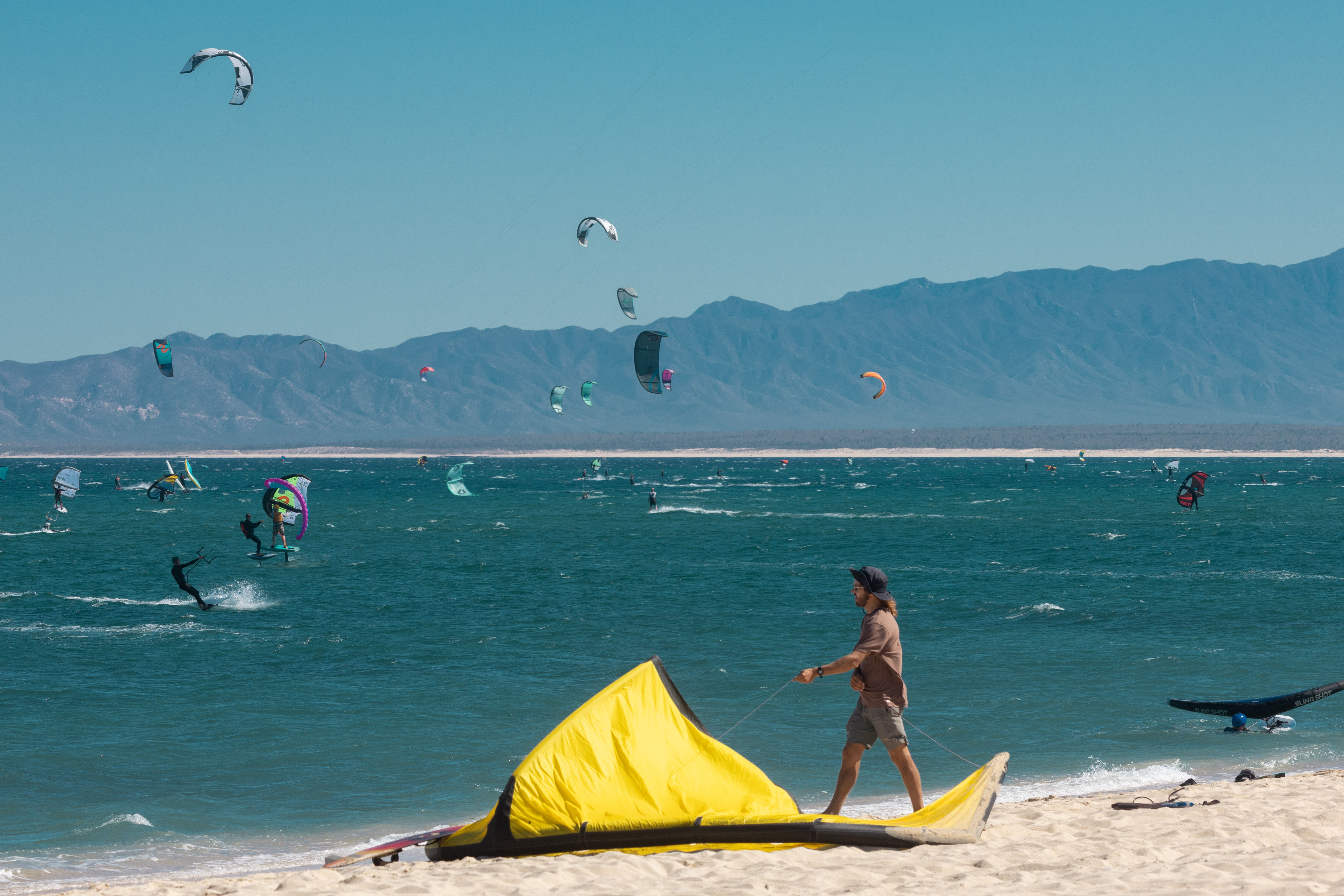 Desert landscape and the Sea of Cortez in La Ventana