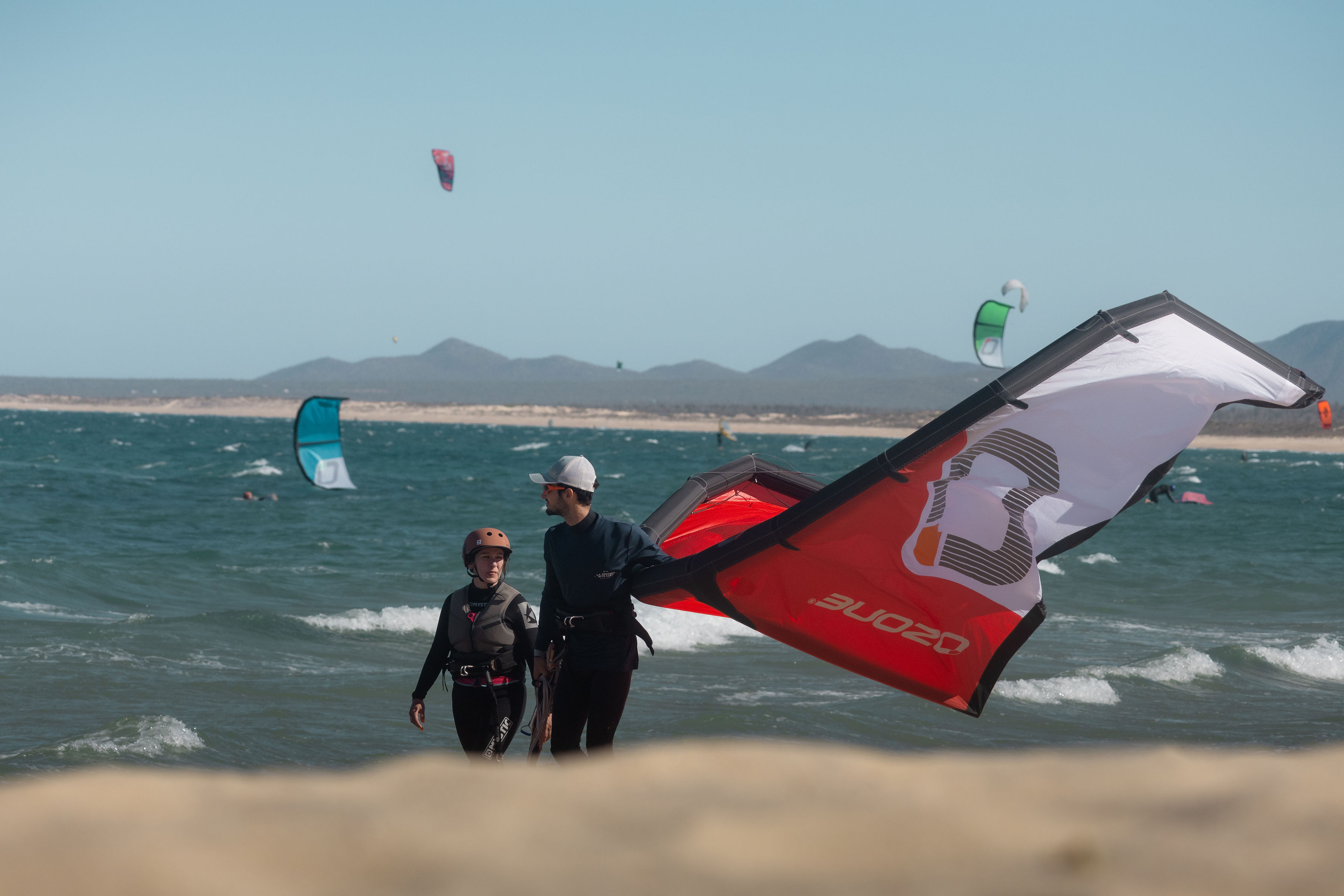 Kite session in La Ventana bay
